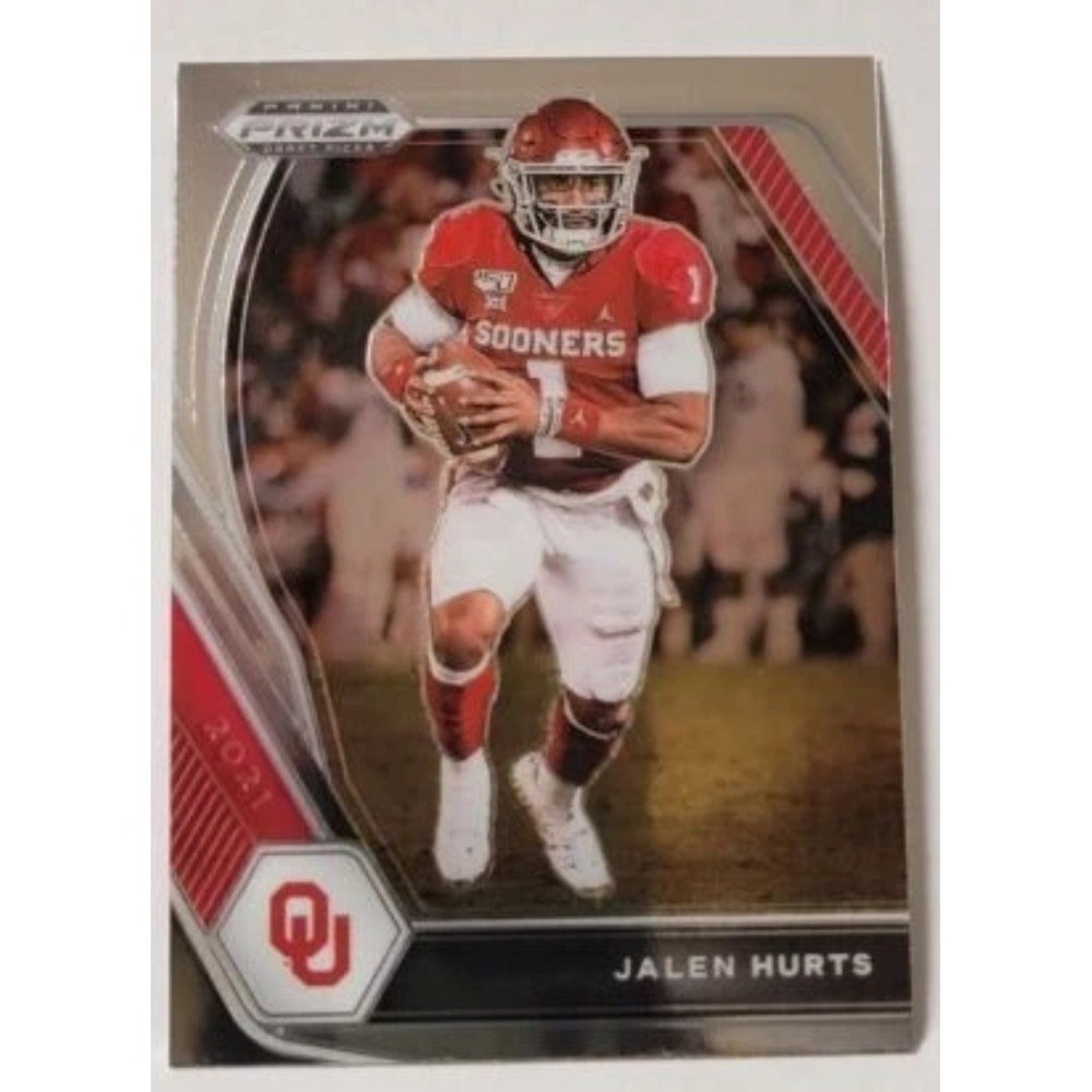 2021 Panini Prizm Draft Picks Silver Jalen Hurts‎ #32 Oklahoma Sooners A-12